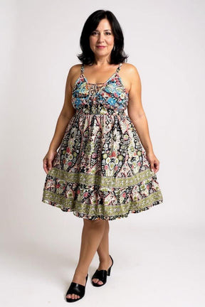 Vestido Curto Sonho Indiano Bordado - Indra Moda Indiana