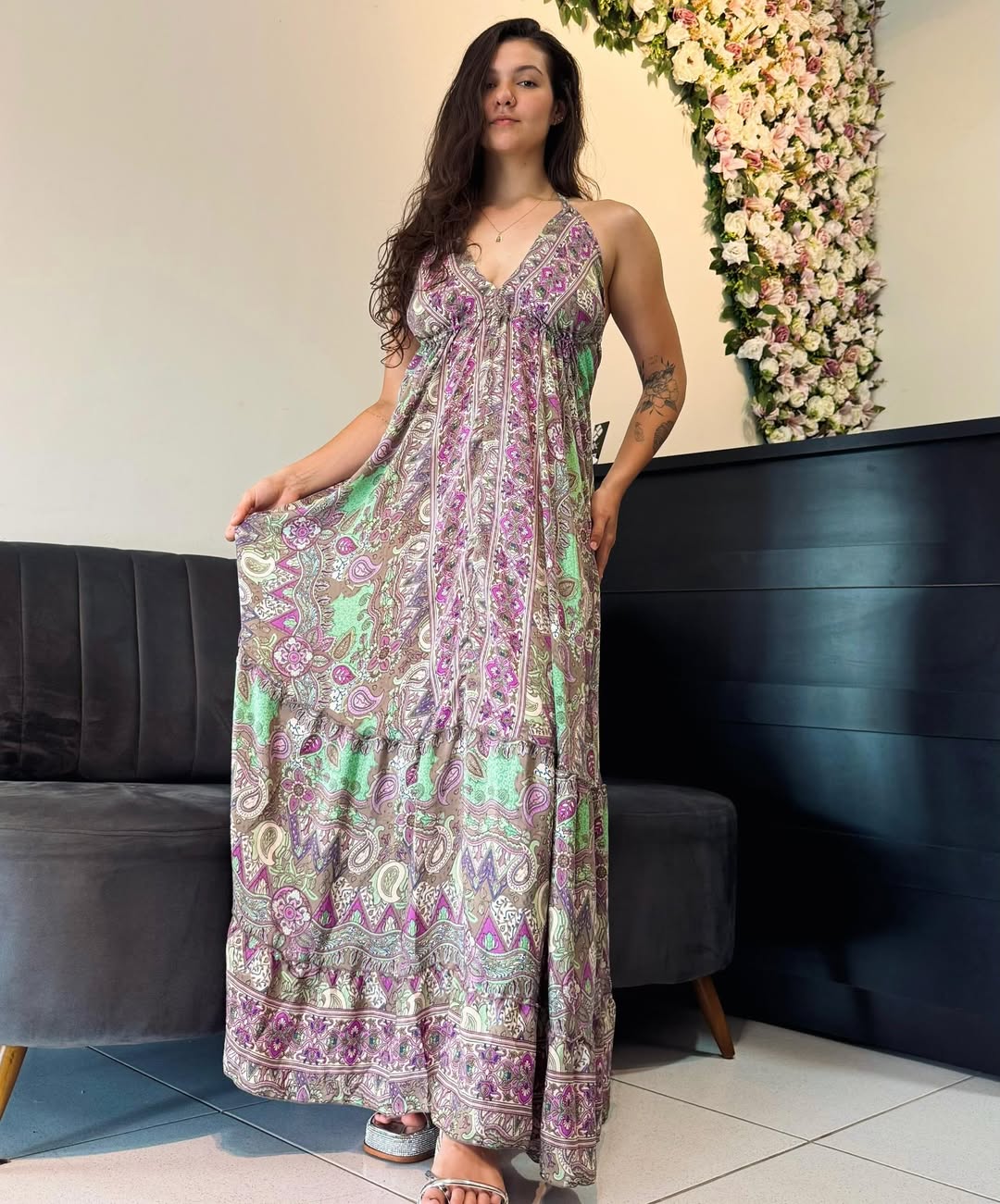 Vestido Encanto de Lavanda - Indra Moda Indiana