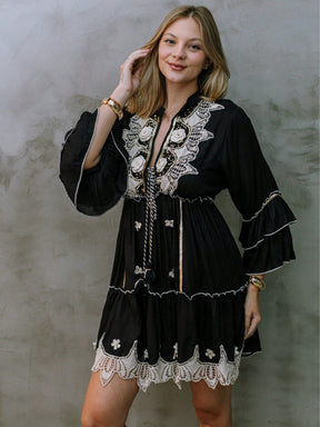 Vestido Encanto Floral - Indra Moda Indiana