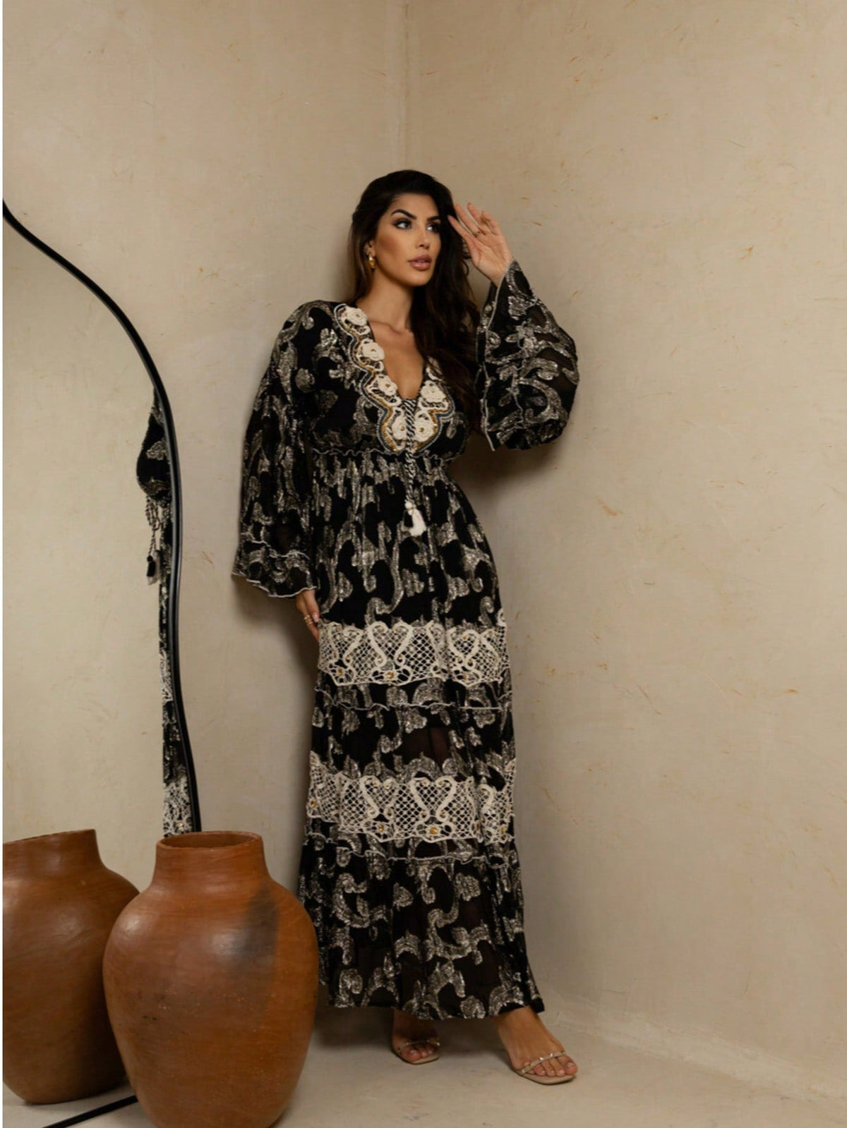 Vestido Império Boho - Indra Moda Indiana