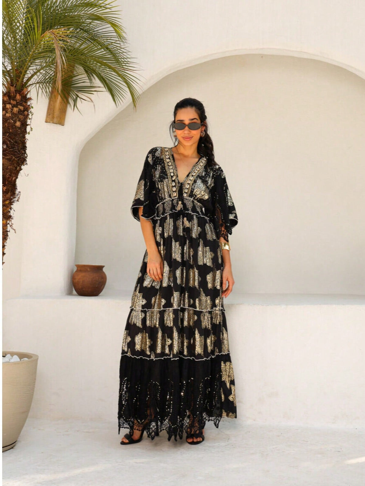 Vestido Longo Boho Amira - Indra Moda Indiana