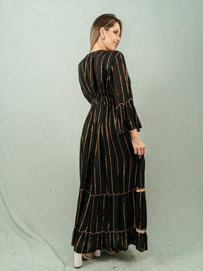 Vestido Longo Boho Luxo Dubai - Indra Moda Indiana