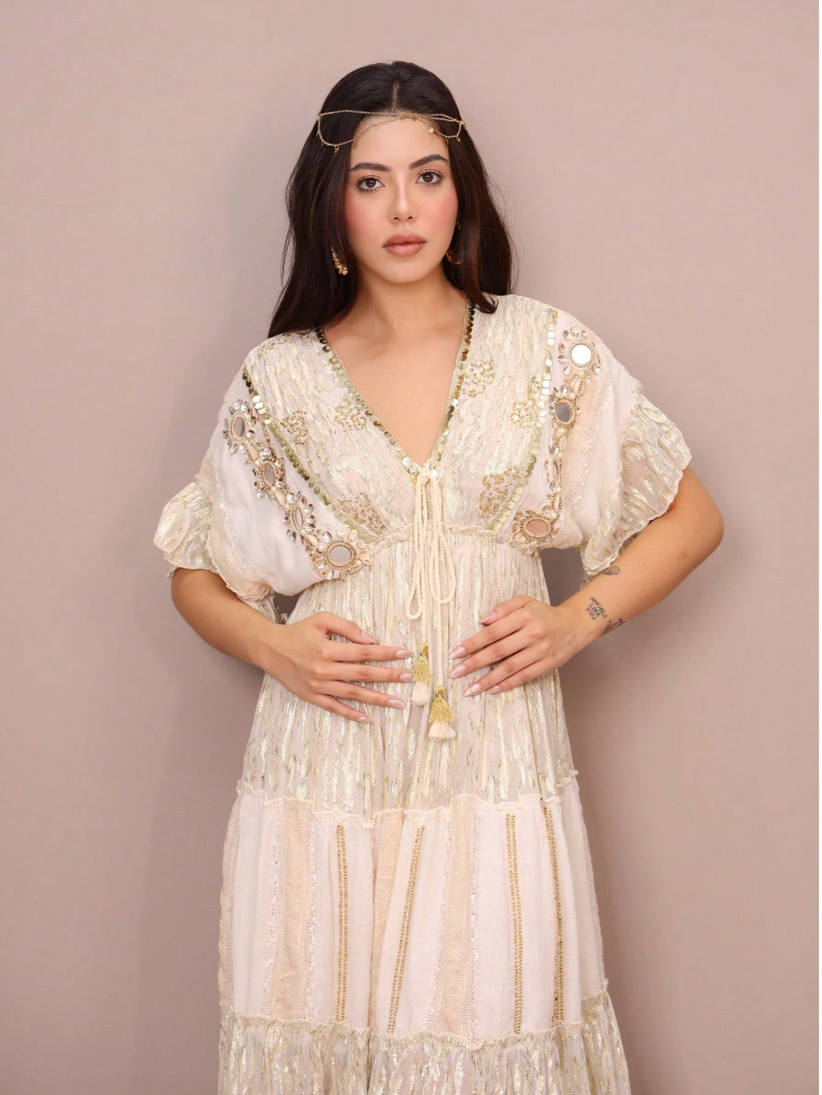 Vestido Longo Luz Divina - Indra Moda Indiana