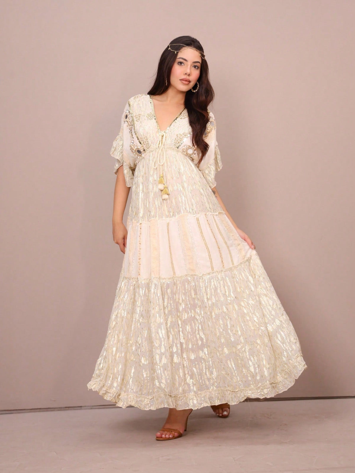 Vestido Longo Luz Divina - Indra Moda Indiana