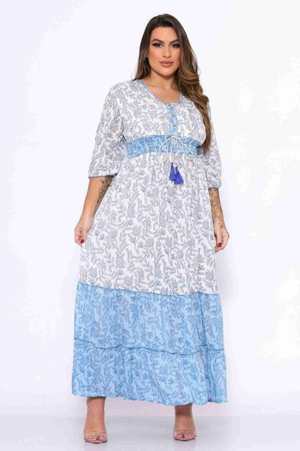 Vestido Longo Sonho Indiano Coleção Boho Premium - Indra Moda Indiana