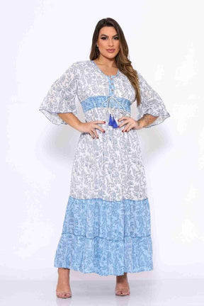 Vestido Longo Sonho Indiano Coleção Boho Premium - Indra Moda Indiana
