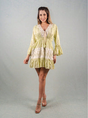 Vestido Luz Dourada - Indra Moda Indiana
