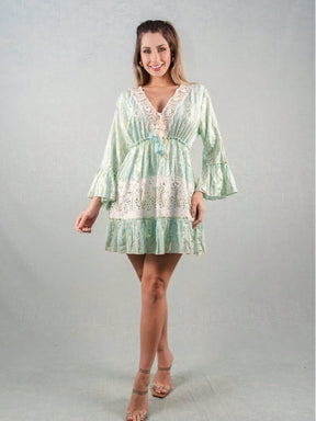 Vestido Luz Dourada - Indra Moda Indiana