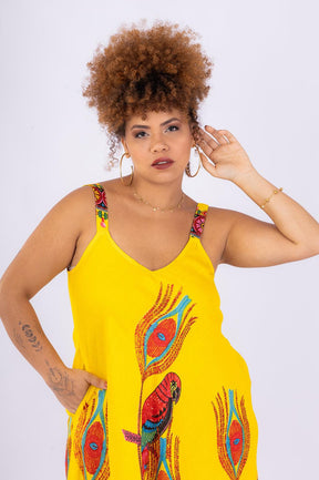 Vestido Trapézio Ajustável Espírito Silvestre Ajustável - Indra Moda Indiana