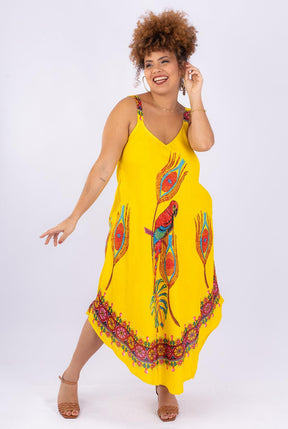 Vestido Trapézio Ajustável Espírito Silvestre Ajustável - Indra Moda Indiana