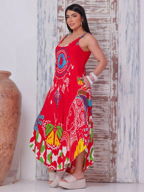 Vestido Trapézio Amuleto - Indra Moda Indiana