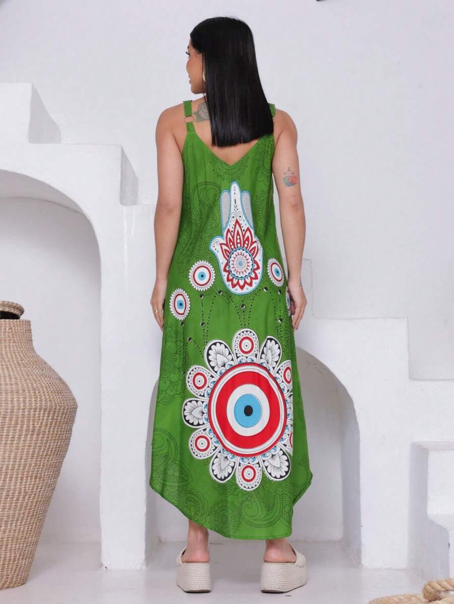 Vestido Trapézio Hamsá - Indra Moda Indiana