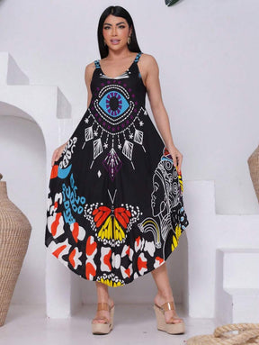 Vestido Trapézio Místico - Indra Moda Indiana