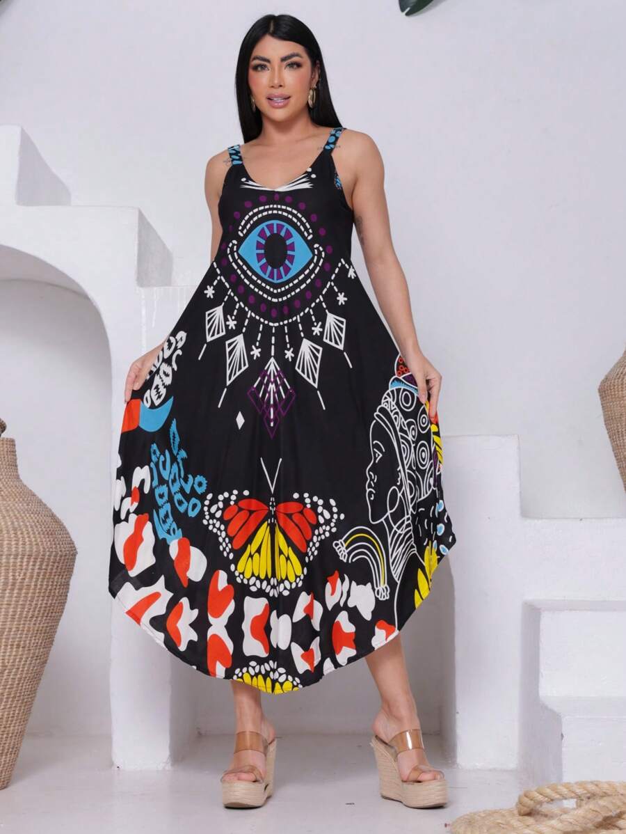Vestido Trapézio Místico - Indra Moda Indiana