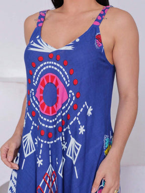 Vestido Trapézio Místico - Indra Moda Indiana