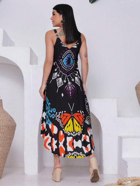 Vestido Trapézio Místico - Indra Moda Indiana