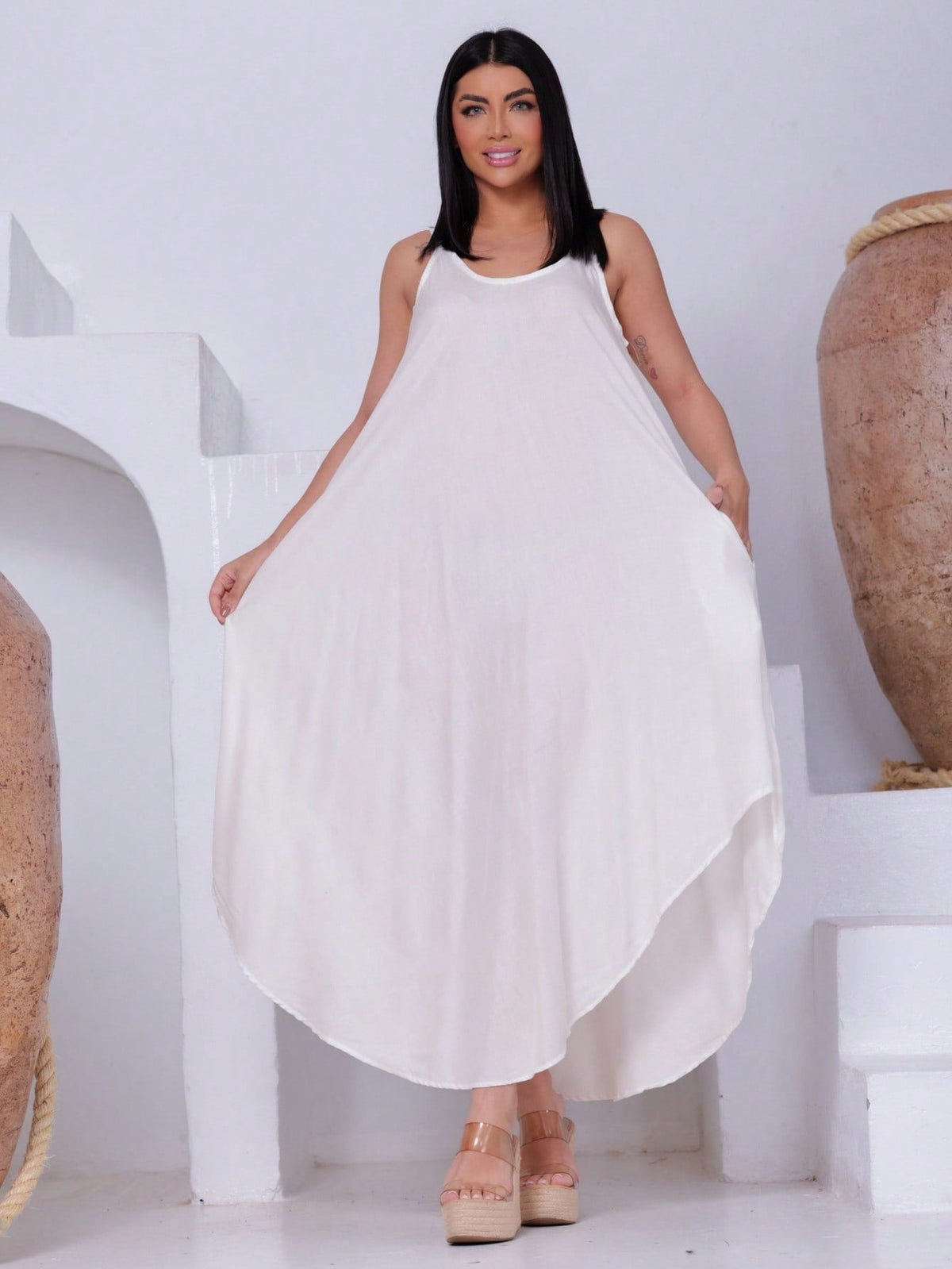 Vestido Trapézio Solar - Indra Moda Indiana