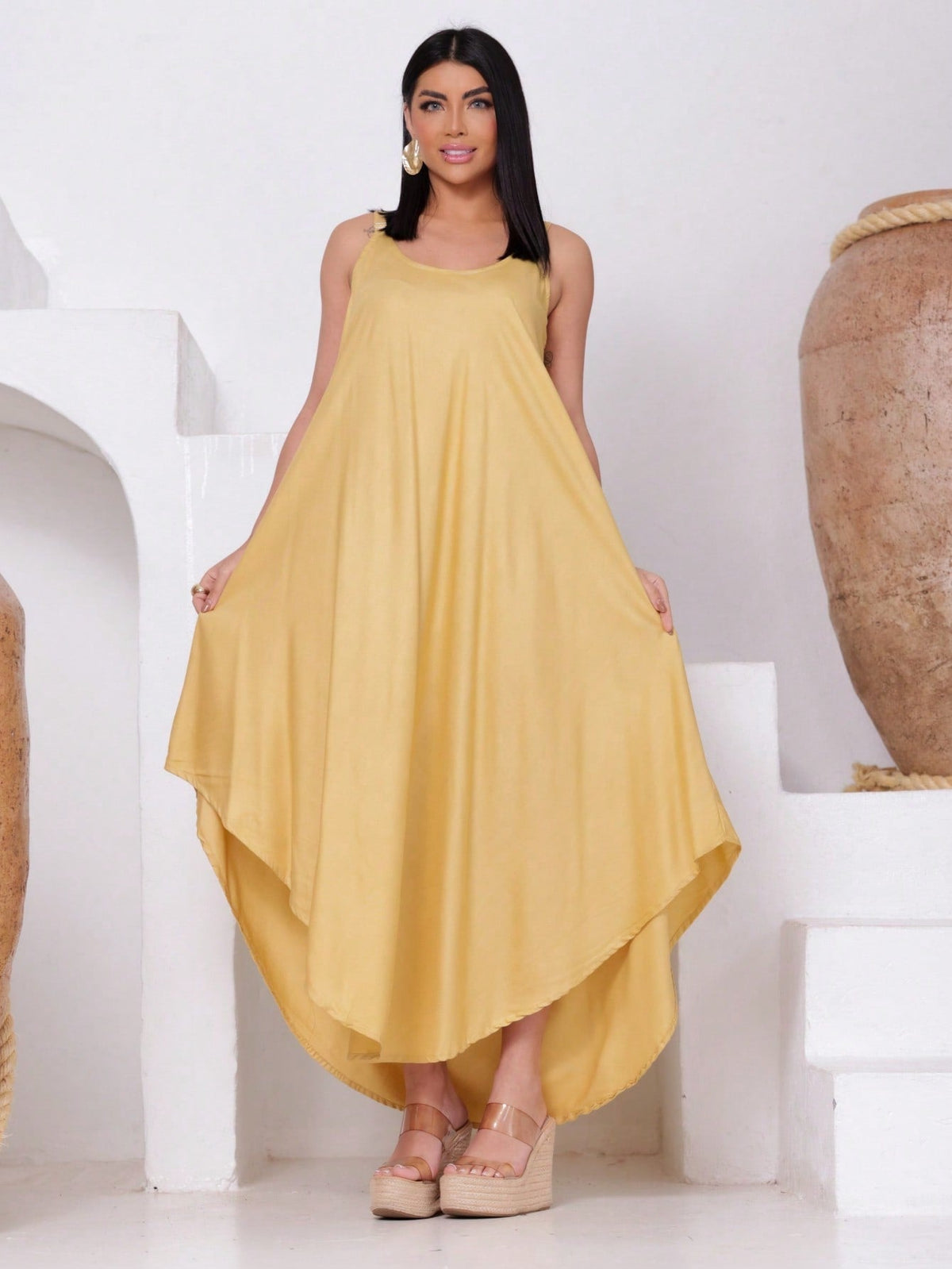 Vestido Trapézio Solar - Indra Moda Indiana