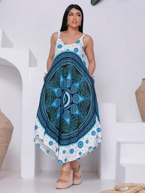 Vestido Trapézio Talismã - Indra Moda Indiana
