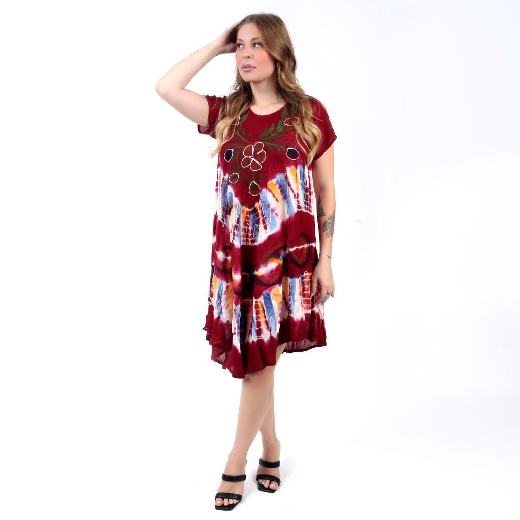 Vestido Trapézio Ajustável Midi Manguinha Soltinho Viscose Qualidade Coleção Premium 9965