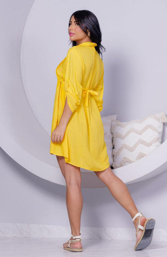 Túnica Bata Indiana chamise Viscose Manga 3/4 Coleção Premium 6407
